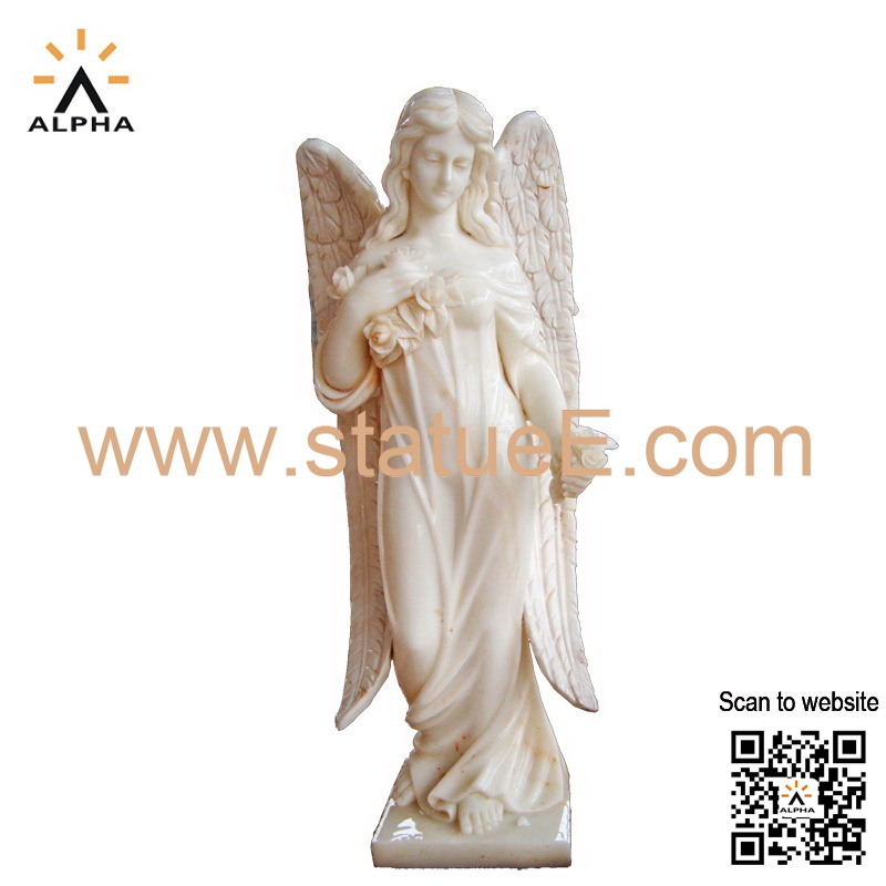 Marble angel statue